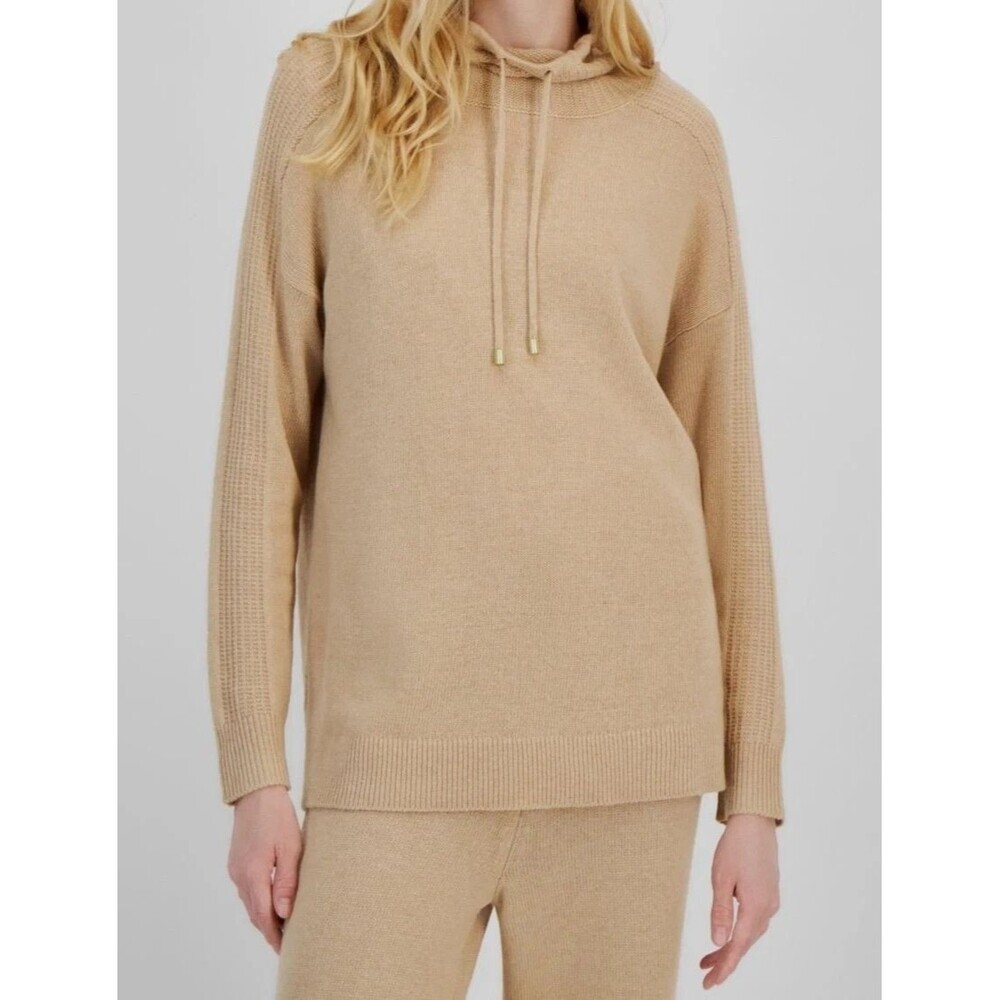 Anne Klein Women's Mock-Neck Pullover Sweater Cashmere Wool Blend Knit Top XS